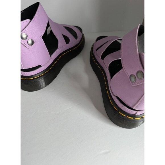 Doc Dr. Martens Clarissa II Platform Strap Sandals Lilac Leather EU 37 US 6 NEW - Picture 6 of 8